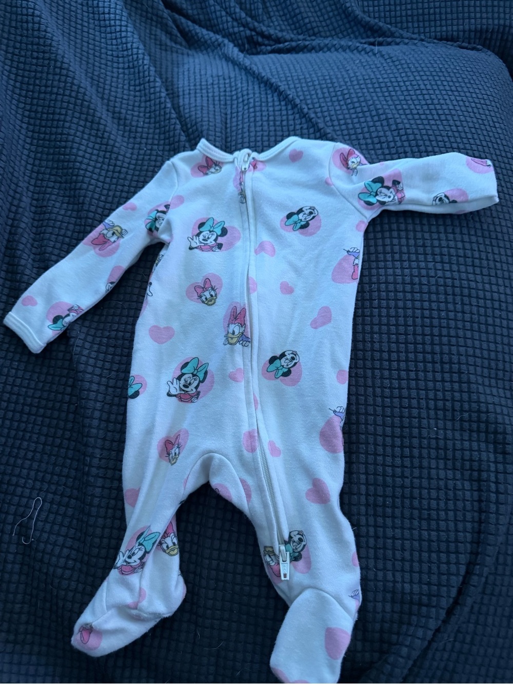 Disney Pink Minnie Mouse Footed One-Piece